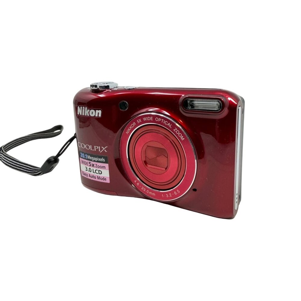 Nikon Coolpix L28 20.1 MP Digital Camera - Red - W/Box - Tested/Works - Picture 3 of 8
